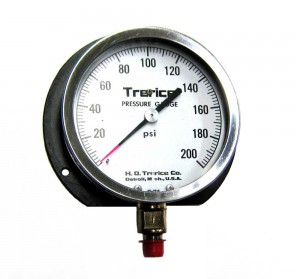 Trerice-0-200-PSI-Flanged-Pressure-Gauge-1-4-NPT